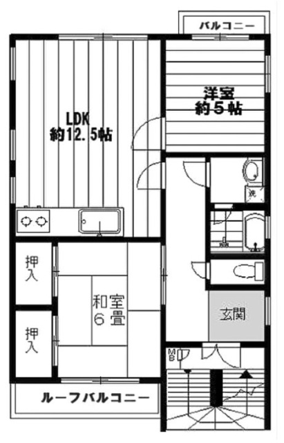 マルエスビル401 間取り図