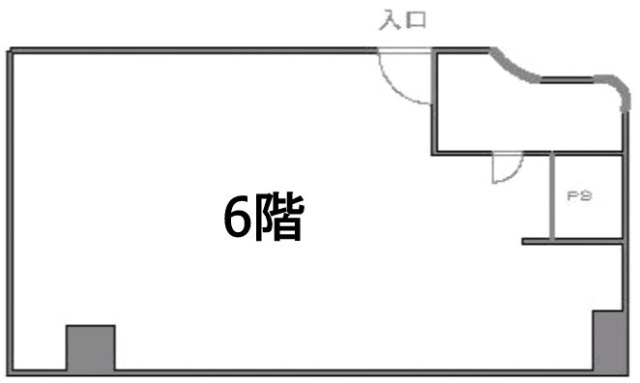 第3ソワレド銀座ビル6F 間取り図