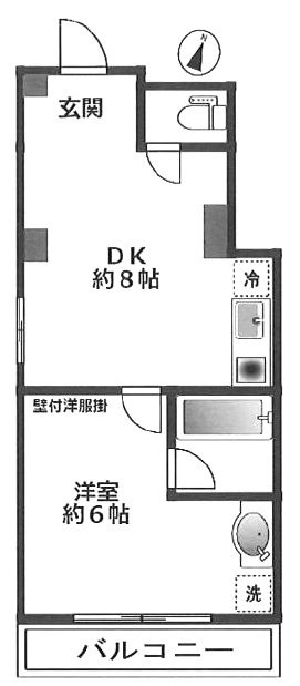 レジデンス高久301 間取り図