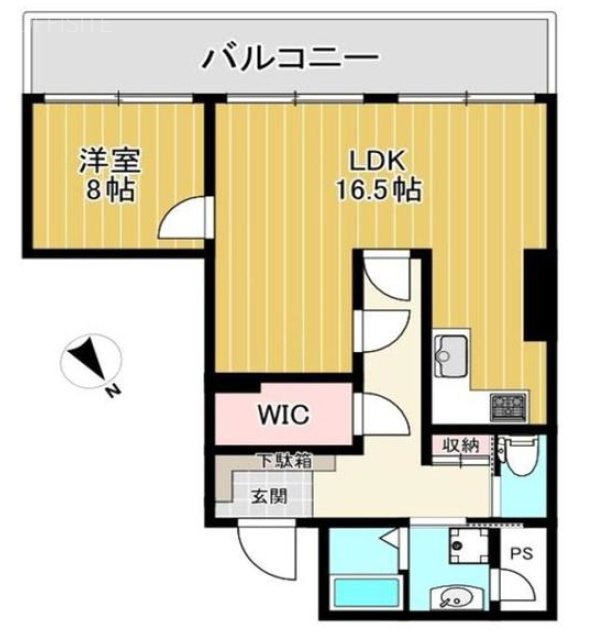 三河台ハイツ502 間取り図