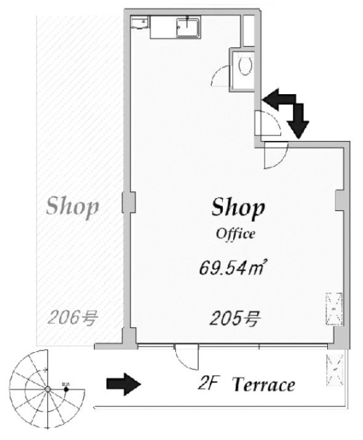 寿宝ビル205 間取り図