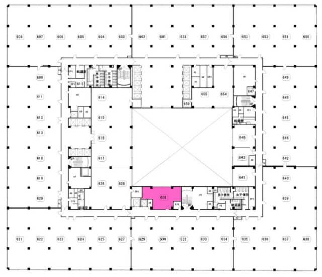 新東京ビル631 間取り図