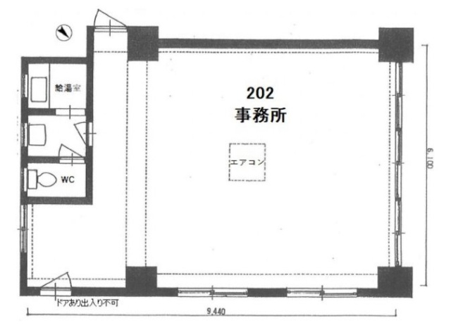 須磨マンション202 間取り図