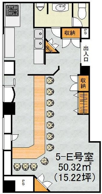 新宿チェックメイトビルE 間取り図