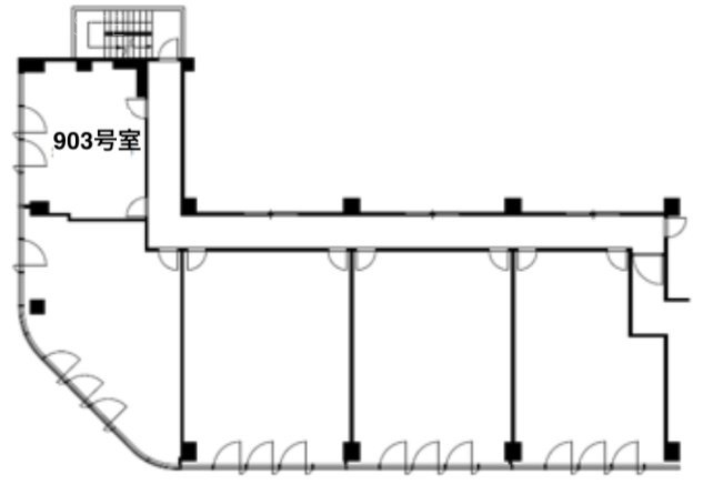 国宝ビル903 間取り図