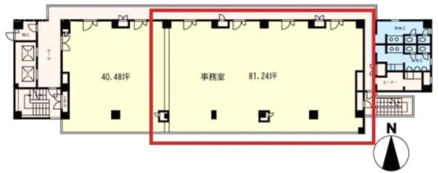 大田ステイタスビル5F 間取り図