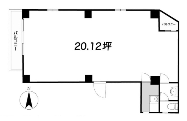 アポロ池袋ビル7F 間取り図