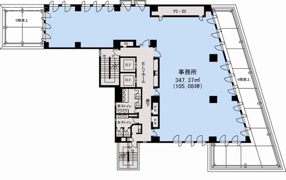 いちご東五反田(G-PLACE五反田)ビル7F 間取り図