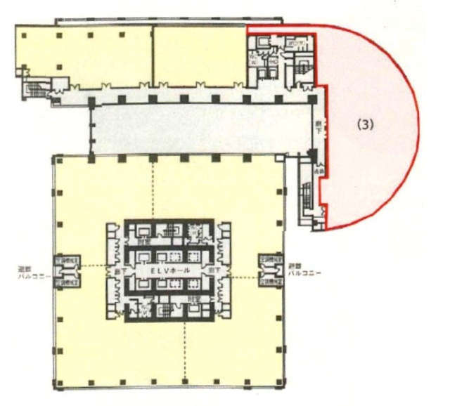 アクアリアタワー横浜低層階3 間取り図