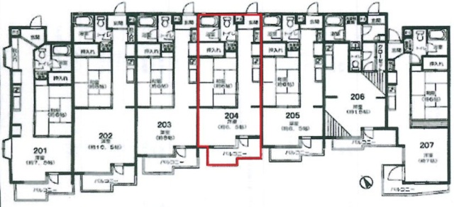 かなりマンション赤坂206 間取り図