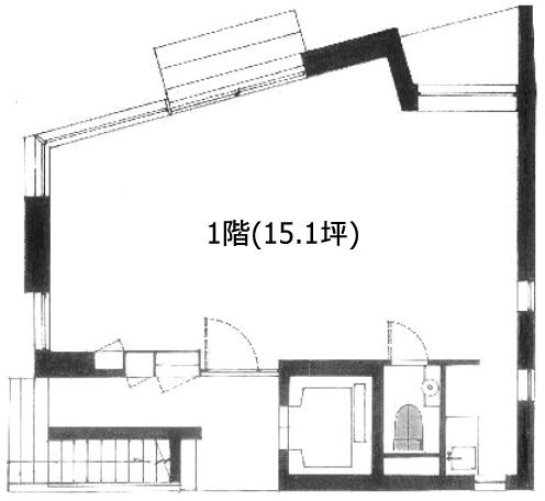J'sビル上原1F 間取り図