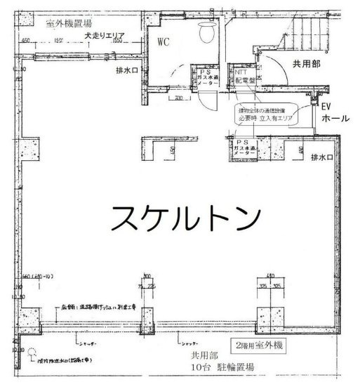 黒門町ビル1F 間取り図