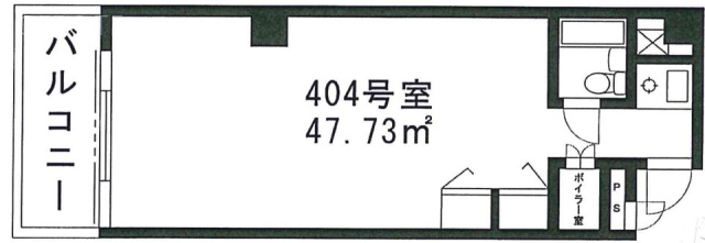 フジタ横山町マンション404 間取り図