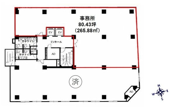 ダヴィンチ小川町3F 間取り図
