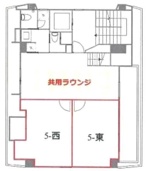 日本橋滄浪閣ビルE 間取り図