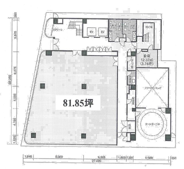 日本橋浜町プレイス1F 間取り図