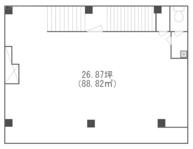 リバーサイドセブンビル3F 間取り図
