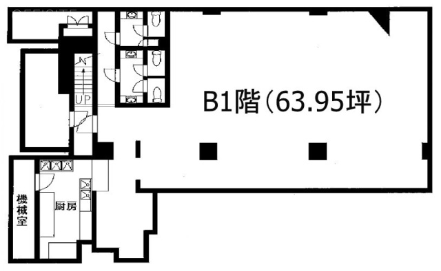 ヴィラ朱田B1F 間取り図