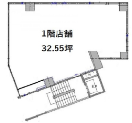 ウィンド赤坂ビル1F 間取り図