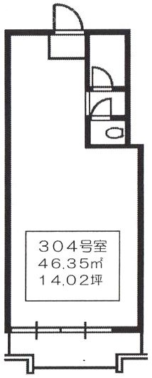 光雲閣304 間取り図
