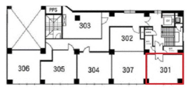 東京銀座ビルディング301 間取り図