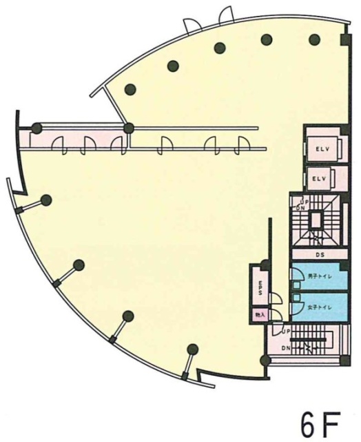 芝浦NAビル6F 間取り図