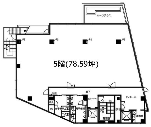 恵比寿KDビル5F 間取り図