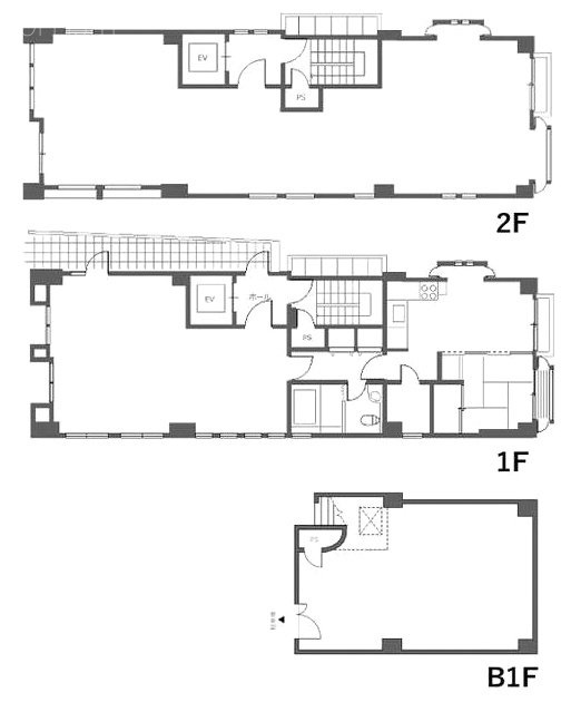 ASKビルB1F～2F 間取り図