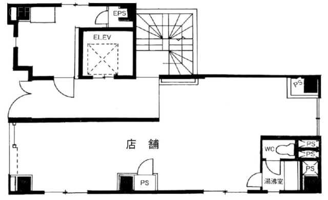 勢関堂(せいかんどう)ビル1F 間取り図