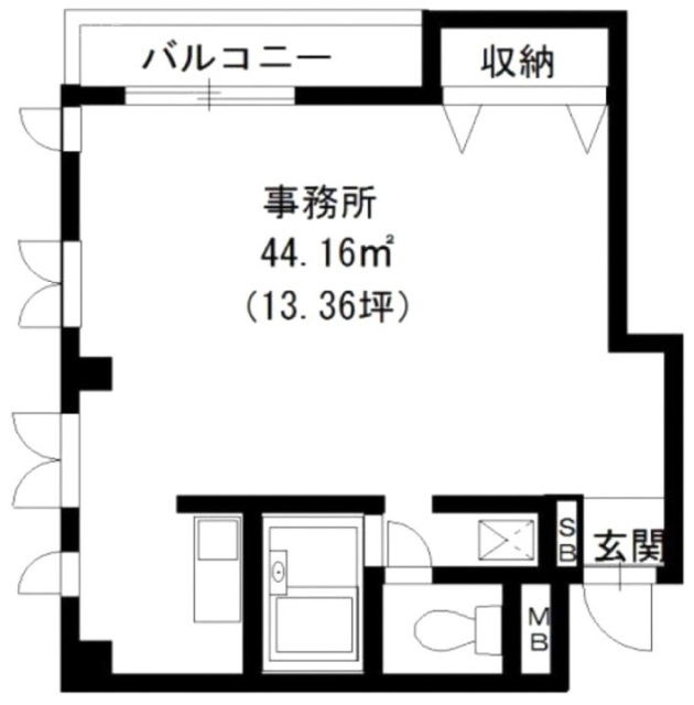 西麻布六番館301 間取り図