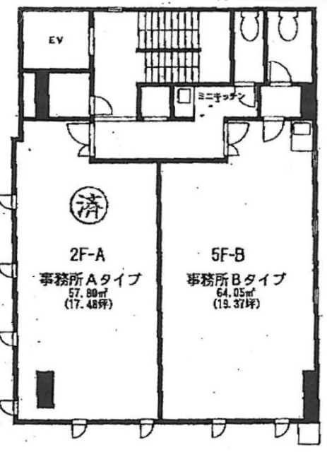 プリンス通りビルB 間取り図