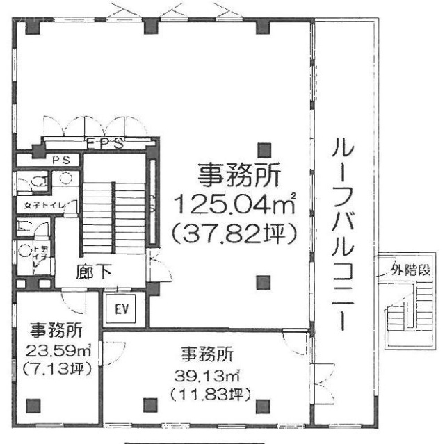 松濤オリンピアビル6F 間取り図