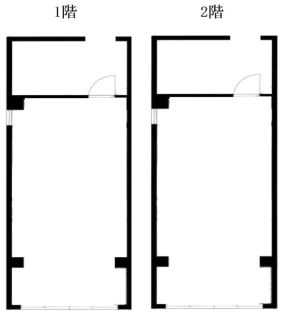 木村ビル1F~2F 間取り図
