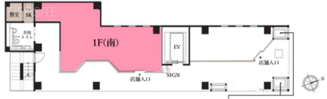 THE V-CITY 麻布十番Ⅰ AVENUE1F 間取り図