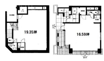 原田ビル1F 間取り図