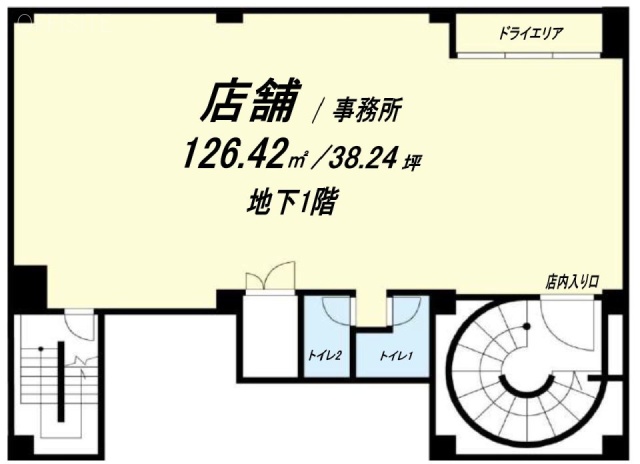 松戸本町第二ビルB1F 間取り図