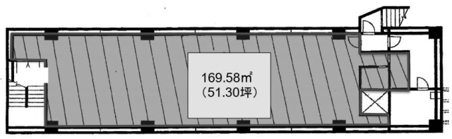 堀留ゼネラルビルB1F 間取り図