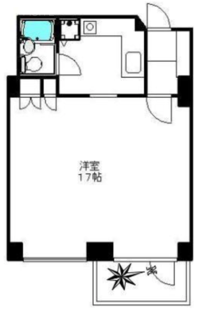 エルプリメント新宿208 間取り図