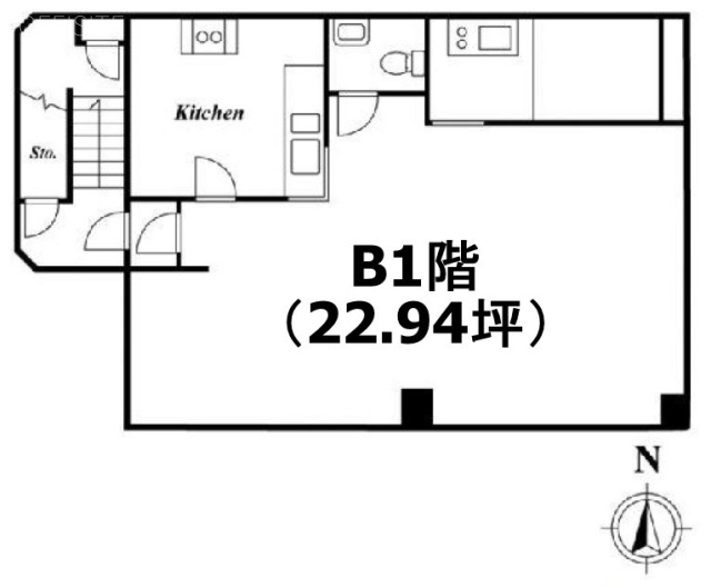 La KagurazakaB1F 間取り図