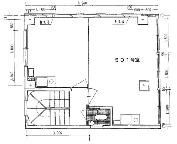 銀座中公ビル501 間取り図