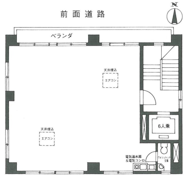 第二名川ビル4F 間取り図