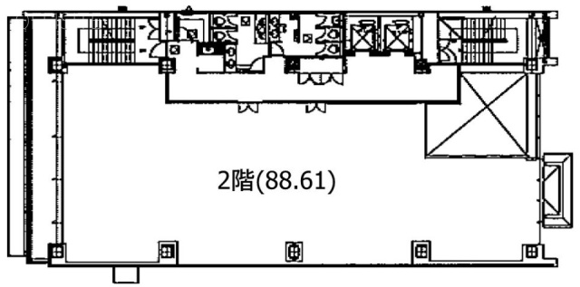 コーストライン品川ビル2F 間取り図