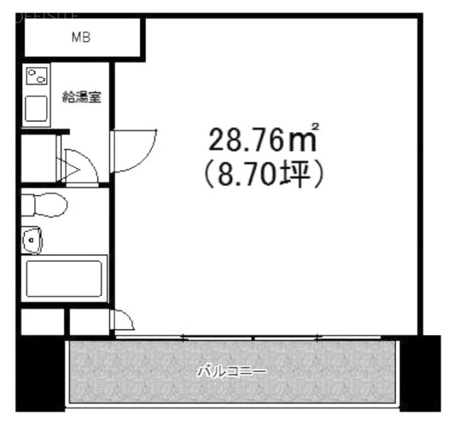 新宿ダイカンプラザシティⅡビル504 間取り図