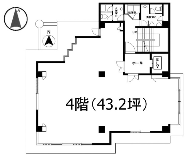 ワコーレ幡ヶ谷ビル4F 間取り図