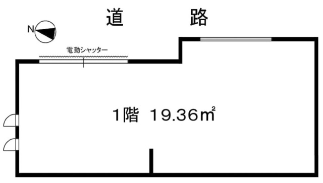 フラットFビル1F 間取り図