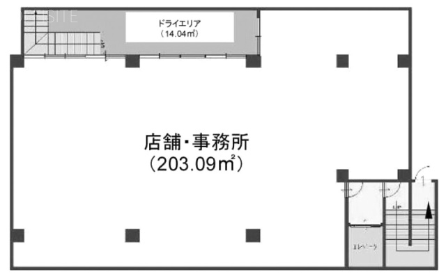 GROUND LINE6ビルB1F 間取り図