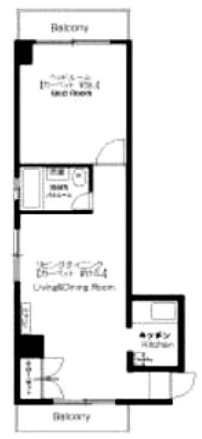 番町ロイヤルコート407 間取り図