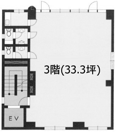 飯田橋三喜ビル3F 間取り図