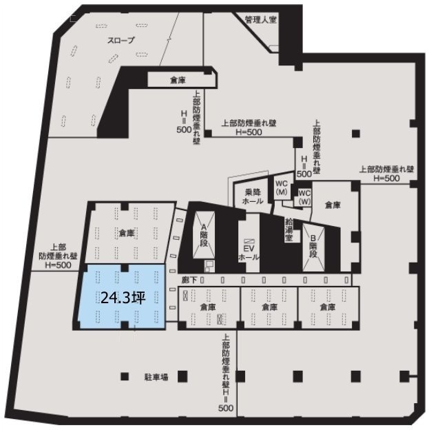 東京建物東渋谷ビルB2F 間取り図