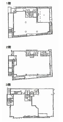 エテルノ原宿1F～3F 間取り図